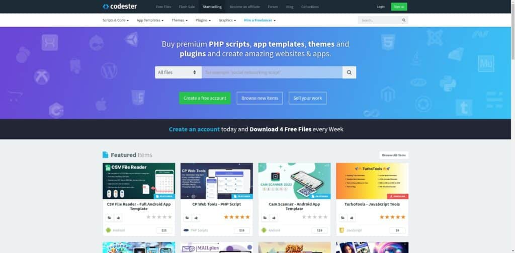 Buy-App-Templates-PHP-Scripts-WordPress-Themes-and-more-Codester